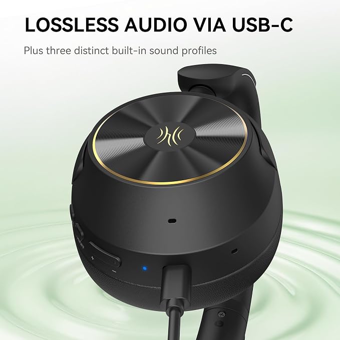 OneOdio Focus A6 Hybrid Active Noise Cancelling Headphones, 75H Playtime - Image 7