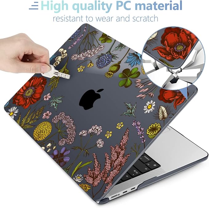 MEEgoodo Case for MacBook Air M4/M3/M2 13.6 inch 2025 2024 2022, Fit Model - Image 4