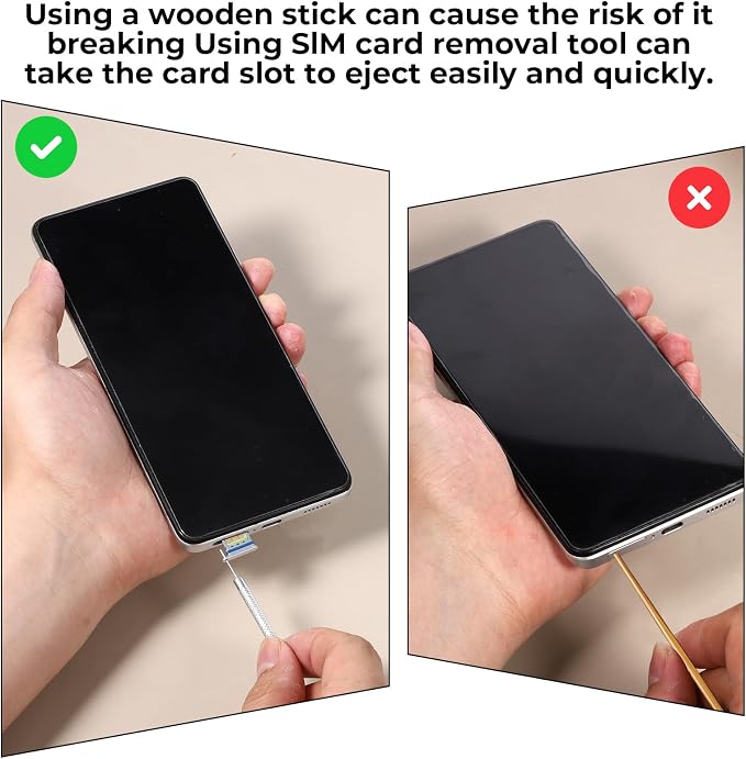SIM Card Removal Pin, 12 Pack SIM Card Removal Tool Cards Tray Ejector Pin - Image 6
