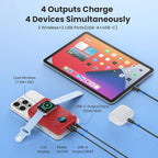 Magnetic Portable Charger for iPhone, 10800mAh 4-in-1 Wireless Power Bank - Image 3