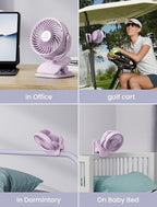 Shinebella AA Battery Powered Clip on Fan - Image 6