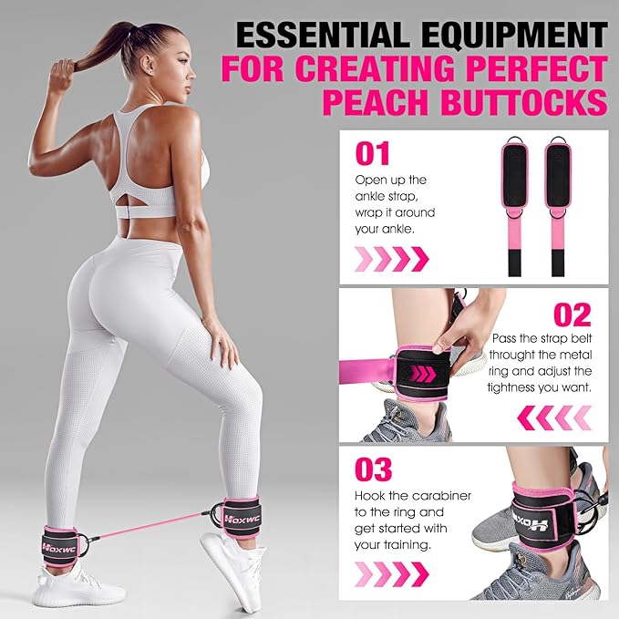 Ankle Resistance Bands with Cuffs, Ankle Bands - Image 5
