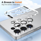 YWXTW S25 Ultra Camera Lens Cover, 9H Tempered Glass Upgraded Metal Edging - Image 5