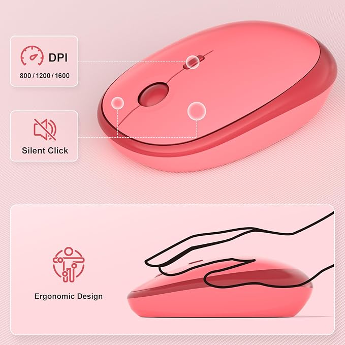 KNOWSQT Wireless Keyboard and Mouse Combo - Image 4