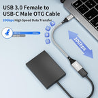 USB C to USB 3.0 Adapter 2 Pack, 10Gbps SuperSpeed - Image 2