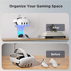 YOGES Charging Dock for Meta Quest 3S, Quest 3 Fast Charging Station - Image 9