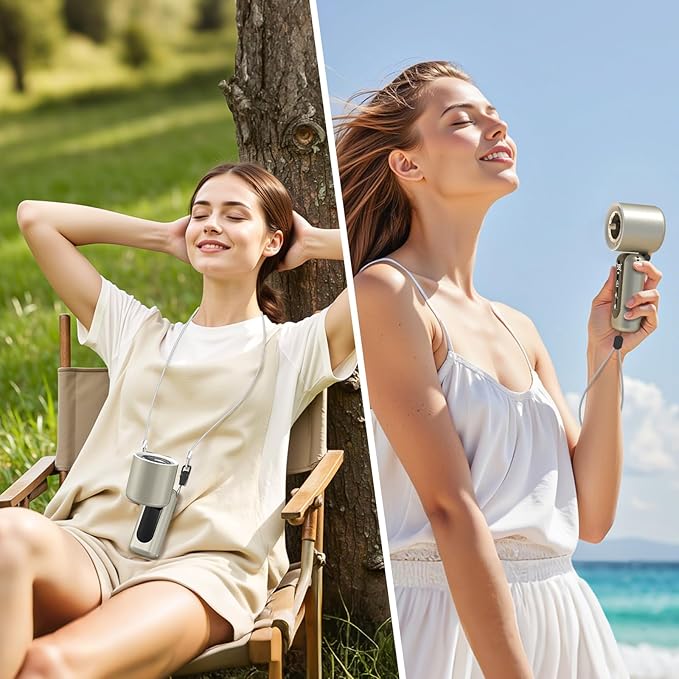Portable Handheld Mini Fan, Speed Adjustable Turbo Personal Fan, 4000mAh - Image 7