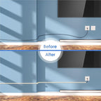Yecaye Beige Cord Hider, One-Cord Channel Cord Cover on Wall, Cable Management - Image 4