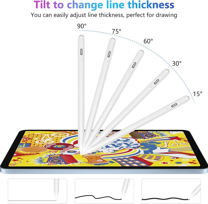 COO Stylus Pen for iPad, Button Fast Charging Pencil - Image 7