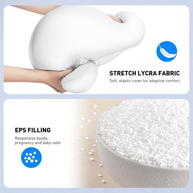 AboveTEK Tablet Pillow Stand for Bed, Hands-Free 360° Adjustable iPad Pillow - Image 9