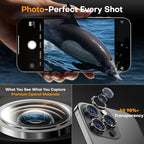 Camera Lens Protector for iPhone 16 Pro Max/16 Pro/15 Pro Max/15 Pro/14 Pro - Image 4