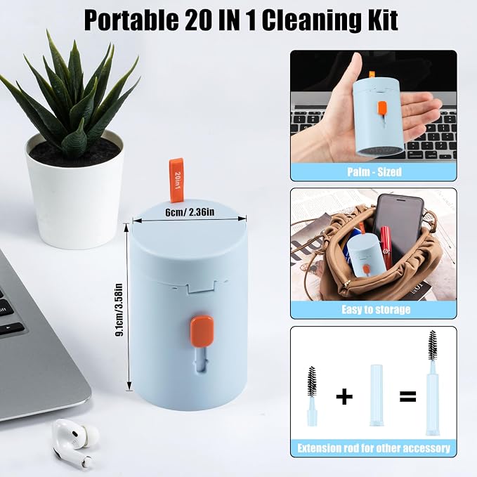 Laptop Phone Screen Cleaner Kit, Computer Keyboard Brush Cleaning Spray - Image 6