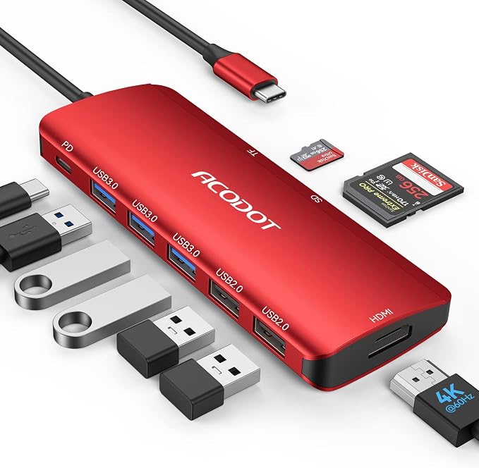 Acodot 9-in-1 USB C Hub Multiport Adapter by Acodot