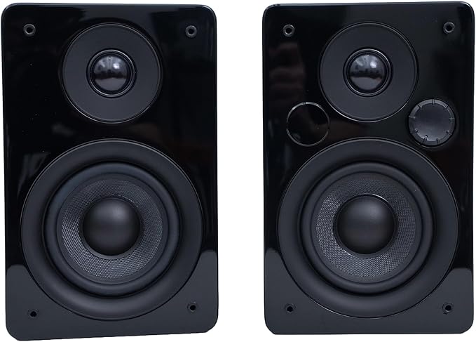 Peachtree Audio M24x Powered Bluetooth Bookshelf Speakers – Real Bamboo | Hi-Fi by Peachtree+Audio