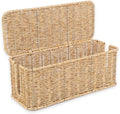 Cable Management Box, Handmade Rattan Cable Organizer, 2 Open Slots Cords Hider by Cantalop