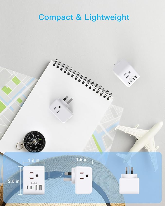 2 Pack Australia New Zealand Power Plug Adapter, Australia Travel Adapter - Image 6