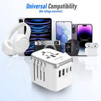 Universal International Power Travel Plug Adapter, 5 in 1 European Travel Plug - Image 5