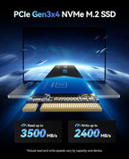 ORICO 2TB M.2 NVMe SSD, PCIe Gen3x4 M2 2280 SSD, 3D NAND Flash Internal Solid - Image 2