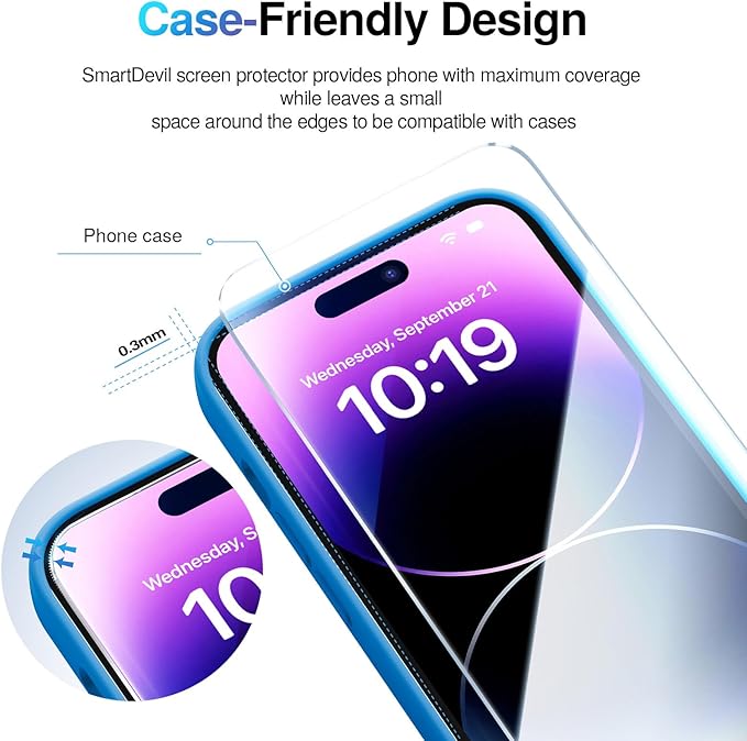 SMARTDEVIL 2 Pack Screen Protector - Image 5