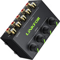 LiNKFOR 4 Channel Stereo Audio Mixer CX400 Metal Shell Support RCA Input and by LiNKFOR