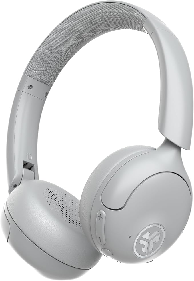 JLab Go Lux ANC Wireless Headphones, Cloud White, Hybrid Active Noise Cancelling by JLab