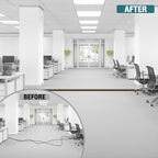 Floor Cord Cover, Cable Protector, 0.63W x 0.31H inches, Wire Cover - Image 2