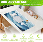 Large Gaming Mouse Pad, Mountain Desk Mat, Misty Forest Mountains Desk Pad - Image 4