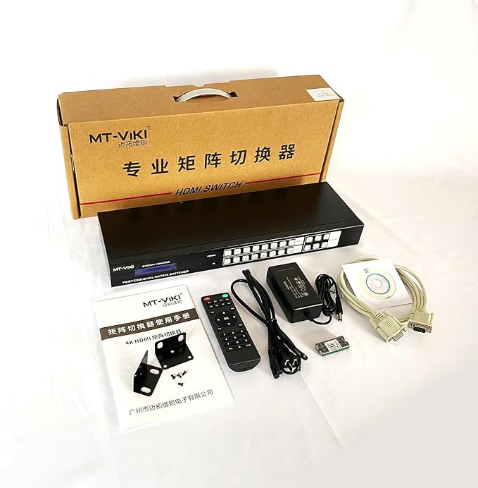 MT-VIKI 4K HDMI Matrix Switch 8X8 w/Web GUI & 3.5mm Stereo Audio w/IR Remote - Image 6