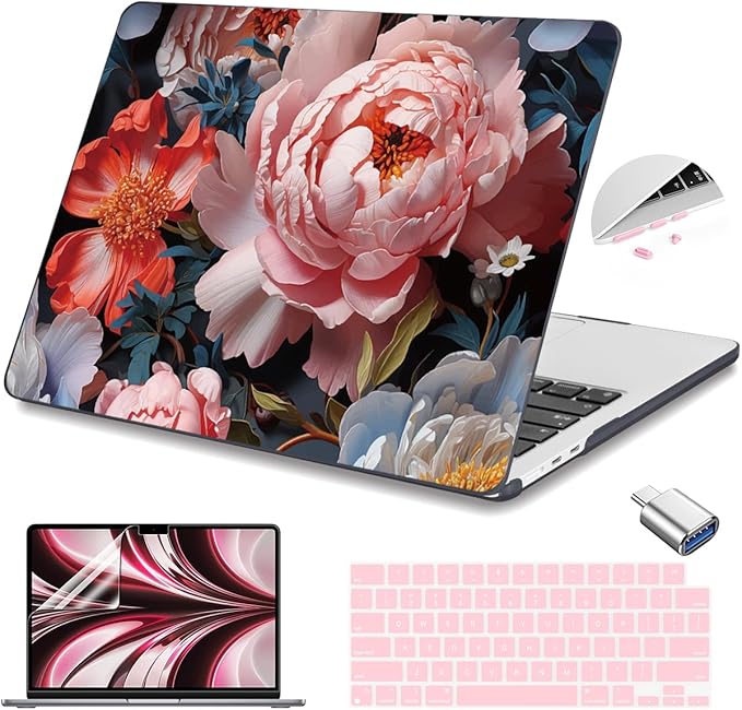 Teryeefi Compatible with A2681 A3113 A3240 MacBook Air 13.6 inch Case M2 M3 M4 by Teryeefi