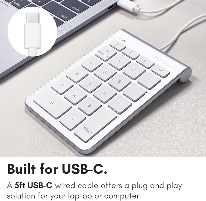 USB C Wired Number Pad for Mac - Image 2