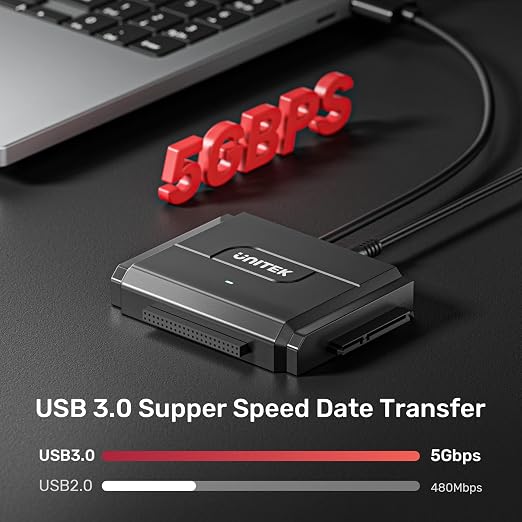 Unitek SATA/IDE to USB 3.0 Adapter, IDE Hard Drive Adapter Kit Recovery - Image 4