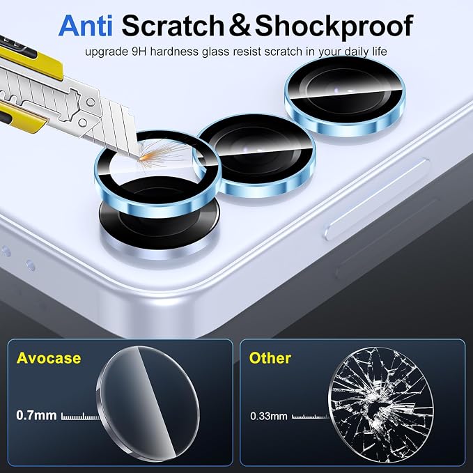 for Samsung Galaxy S25 Plus Camera Lens Protector, Individual Metal Ring - Image 3