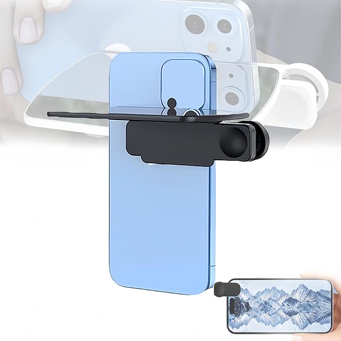 Mirror Effect Lens, Smartphone Camera Mirror Reflection Clip Kit Phone Camera by Unknown