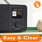 SR10 WiFi Internet Radio, Podcast Player, Portable FM Radio, Color Display - Image 3