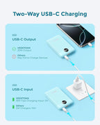 VEEKTOMX Mini Portable Charger 10000mAh, 22.5W Fast Charging Small Power Bank - Image 4