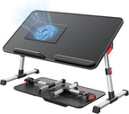 Laptop Desk for Bed with Cooling Fan, SAIJI Height & Angle Adjustable Laptop - Image 2