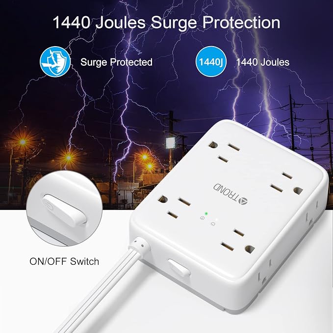 TROND Surge Protector Power Strip - Image 6