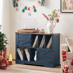 Large Record Player Stand with Vinyl Storage Up to 450 Albums, 39 Inch - Image 4