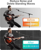 JBER 48 Pack Charcoal Acoustic Panels Studio Foam Wedges Fireproof Soundproof - Image 5