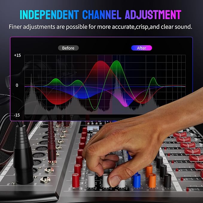 NEW BAXS Professional DJ Audio Mixer - Image 2