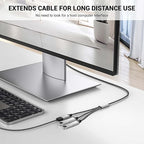 3.3FT USB A Male to 3 Female Extension Cable, USB Splitter 1 in 3 Out Support - Image 3
