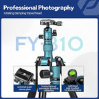 Fotopro Mini Tripod with Ball Head Phone Mount Detachable Selfie Stick Folded - Image 2