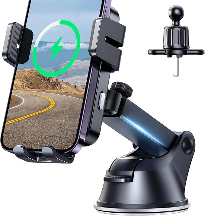 JOYROOM Wireless Car Charger, 15W Qi Fast Charging Car Charger Phone Holder - Image 9