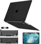 Matt Black Case for MacBook Pro 13 inch M2 M1 A2338 A2289 A2251 A2159 A1989 by iDonzon