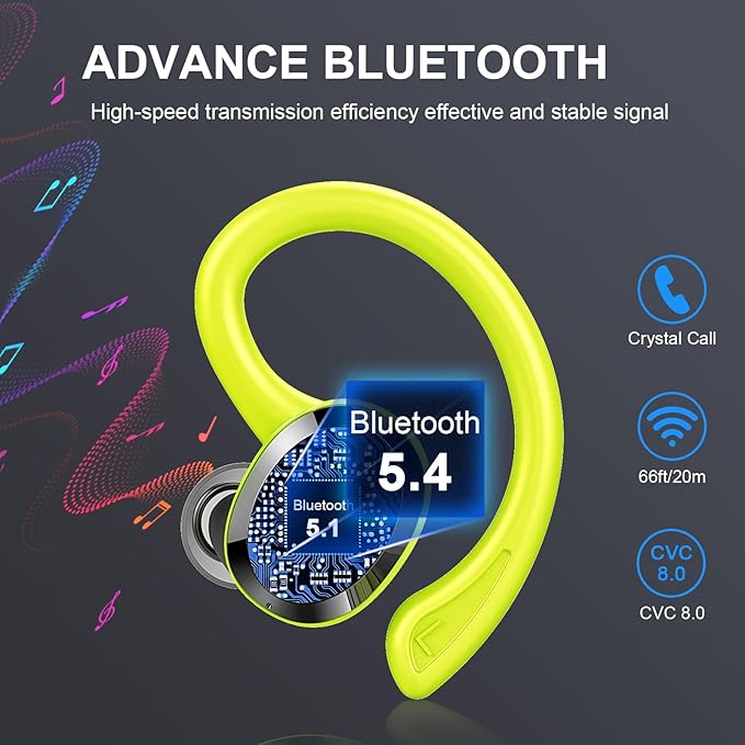 Wireless Earbud, 48H Running Wireless Earphones - Image 2