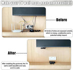 6Pack TV Cord Hider, 2-3/8" in Wall Cable Management Kit, Cord Hider - Image 4