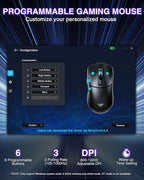 AULA SC580 Wireless Gaming Mouse, Tri-Mode 2.4G/BT5.0/USB-C Gaming Mouse - Image 7