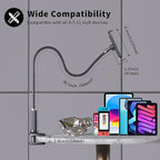 K-MT 【38.7inch/98cm】 Tablet Phone Holder Bed Gooseneck Mount, Mount Holder Clip - Image 3