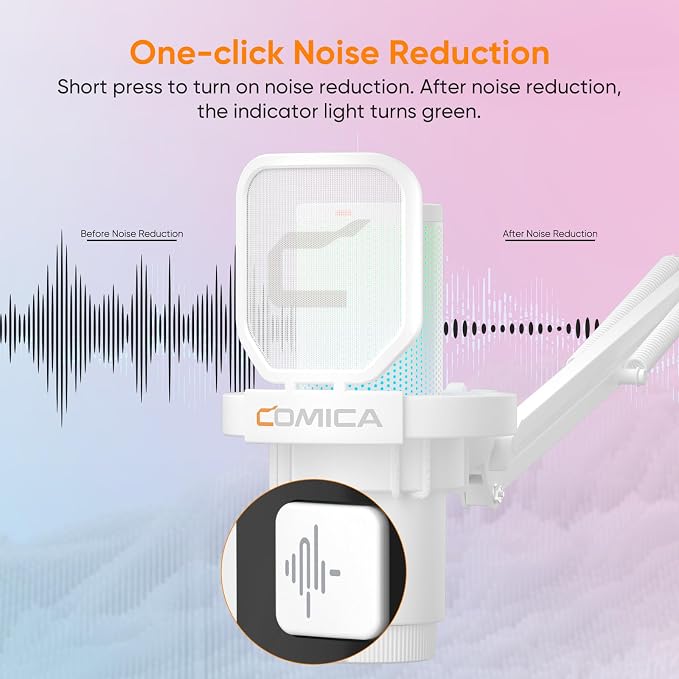 COMICA EJoy Uni USB Microphone for PC Gaming, - Image 3