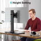 MOUNT PRO Single Monitor Stand Fits Max 32 inch Screen, Free-Standing Computer - Image 2